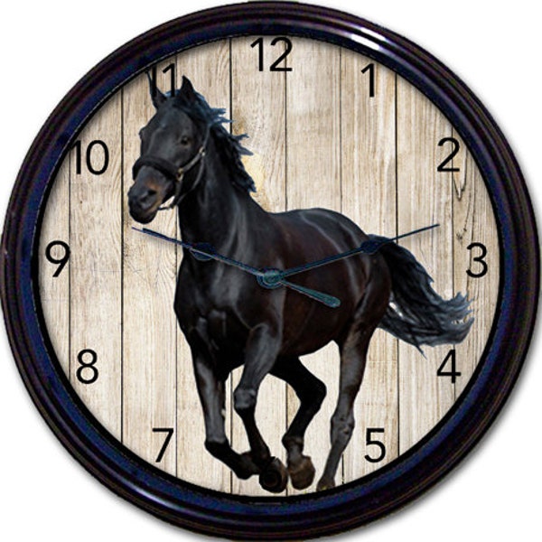 Horse Clock Etsy