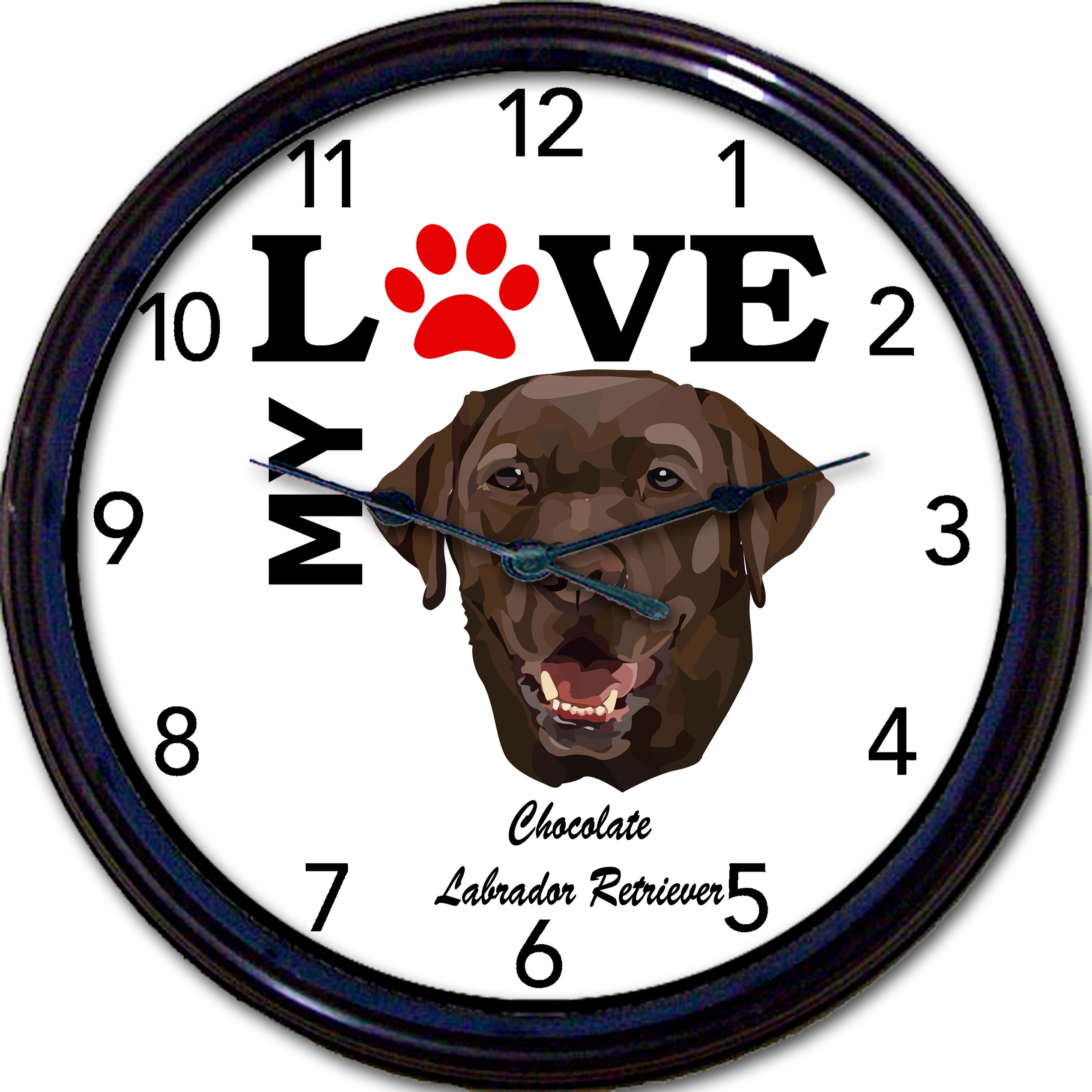 Horloge en bois pour chambre de bébé ou d'enfant, Chien Dalmatien - PASSION DECO