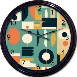 Mid-Century Modern Wall Clock: Atomic Design, Retro Decor