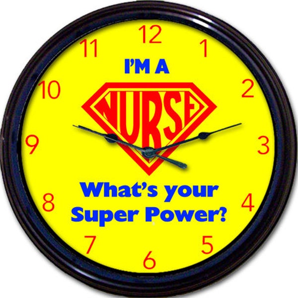 Nurse Wall Clock Etsy