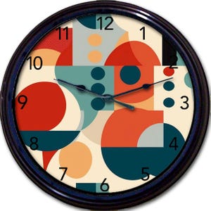 Mid-Century Modern Wall Clock: Atomic Design, Retro Decor
