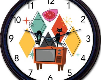 50s '60s ビンテージ 壁掛け時計 フィフティーズ アトミック 家具