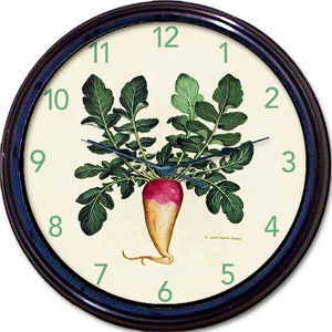 Reloj de pared decorativo de frutas rojas para cocina, reloj de pared  silencioso sin tictac, reloj de pared redondo de 15 pulgadas, reloj de  pared