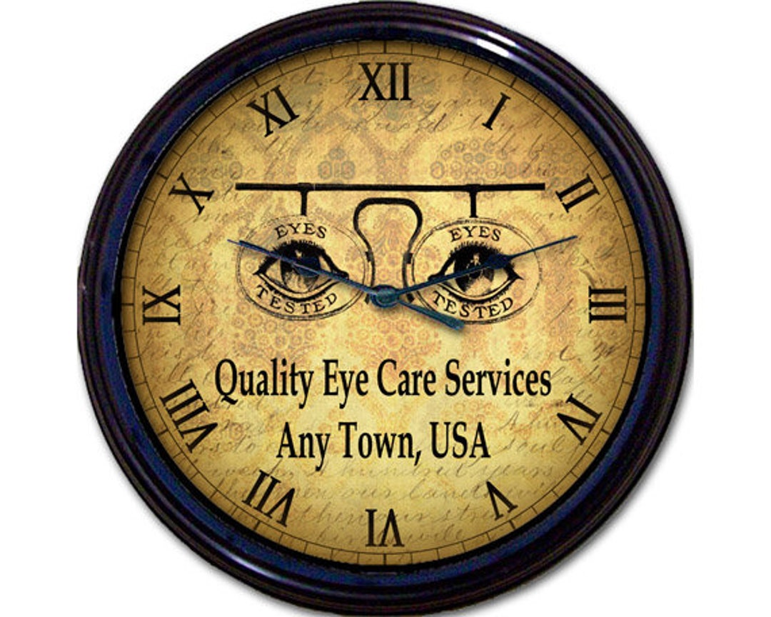 Wall Clock Unique Anatomical Clock Ophthalmology Eye Anatomy Etsy
