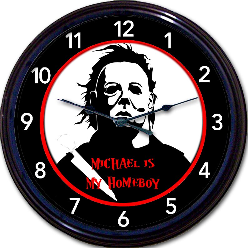Michael Myers Wall Clock Horror Movie Decor Michael is My Etsy