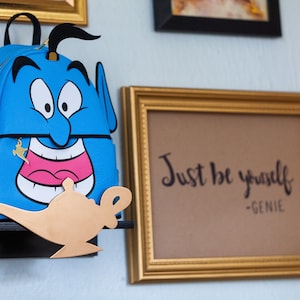 Genie’s Lamp Wall Display | Aladdin Display | Loungefly Backpack Display | Disney Wall Decor