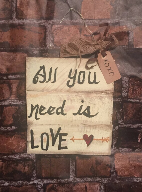 Primitive Valentine Sign Farmhouse Signs Country Signs Etsy