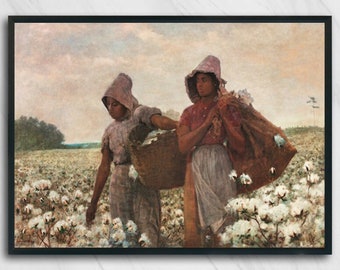 The cotton pickers, by Winslow Homer, Wall Decor, Printable Art, Downloadable Art Print, Instant Download