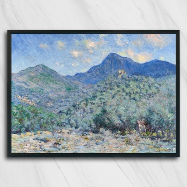 Valle Buona, Near Bordighera, Painting by Claude Monet, Art Prints Download, Wall Art, Instant Download, Print Download, Digital Download