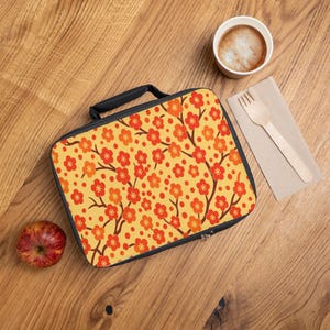 Floral Insulated Lunch Bag: Stylish Picnic Tote for Adults & Kids