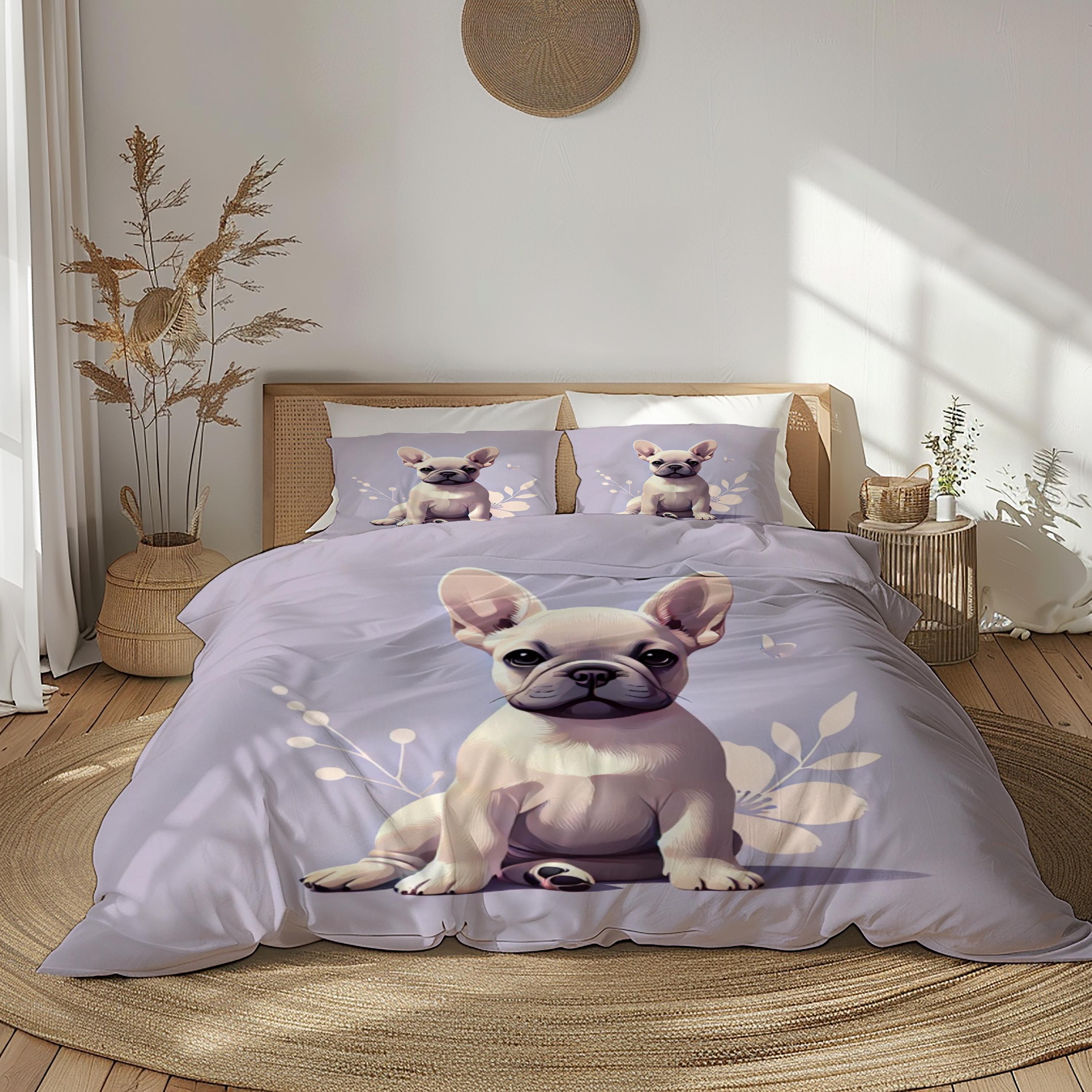 Set Di Lenzuola 3D Per Gli Amanti Dei Cani Con Bassotti Del Fumetto Per Bambini, Ragazzi, Ragazze, Animali Domestici, Set Di Biancheria Da Letto Marrone, 4 Pezzi Per Letto Matrimoniale - 4