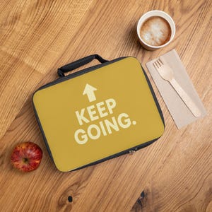 Motivational Insulated Lunch Bag: Reusable Eco-Friendly Design