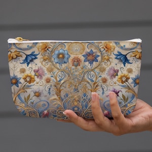 Bolso de mano floral: bolso con cremallera de inspiración barroca