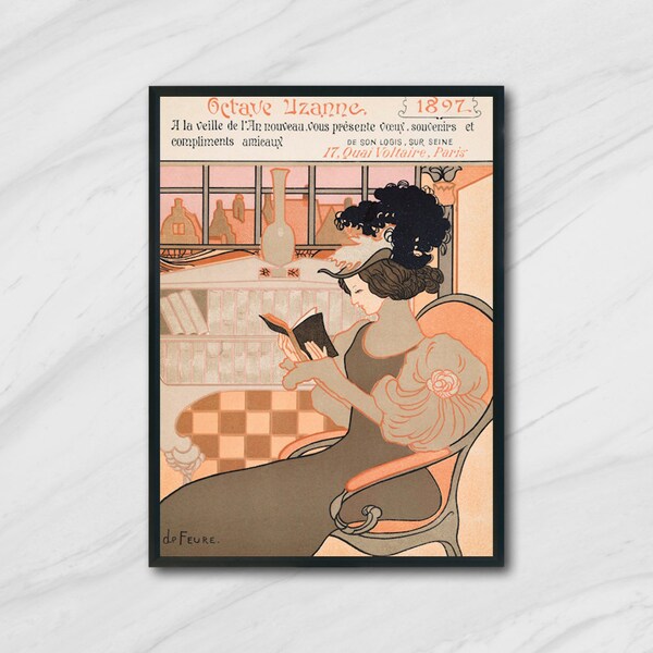 Octave Uzanne (1896), Art Nouveau, Downloadable Art Print, Printable Art, Downloadable Art Print