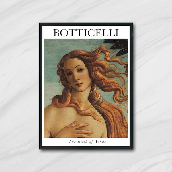 Botticelli The Birth of Venus, Instant Download, Wall Decor, Printable Art, Downloadable Art Print