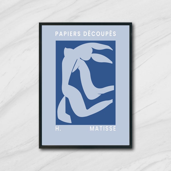 Henri Matisse - Femme Bleue Assise III, Wall Decor, Printable Art, Instant Download, Downloadable Art Print