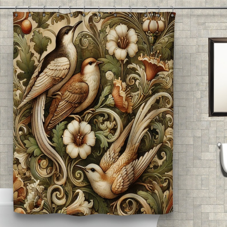 Antique Nature Flight Shower Curtain NCU0PTT2989