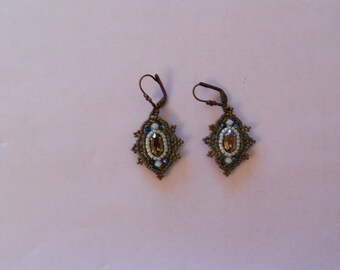 Antique Peacock earrings
