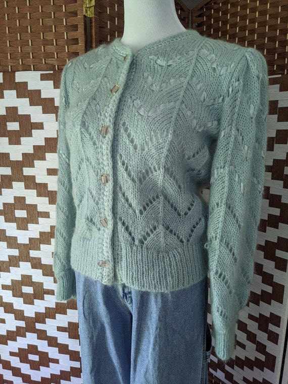 Sweet blue granny sweater - image 1