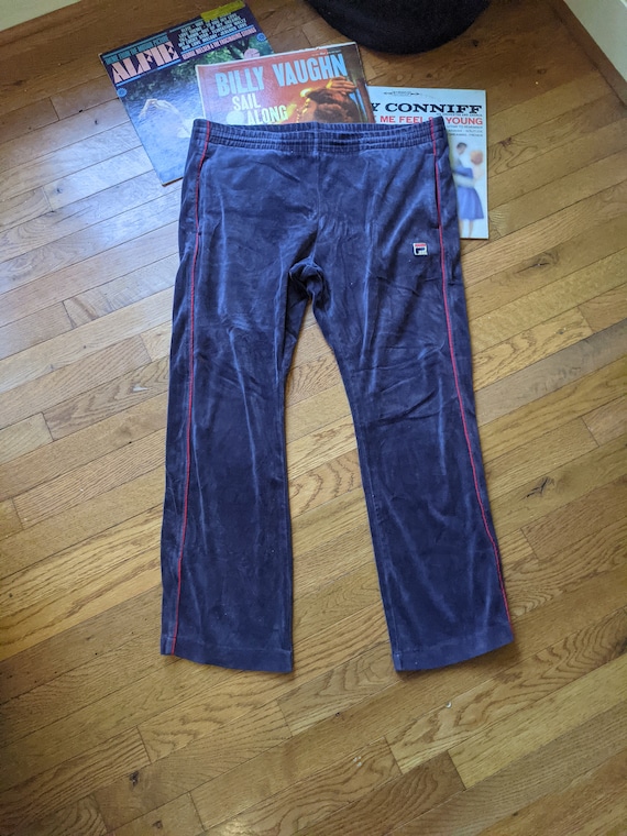 Velour Fila lounge pants