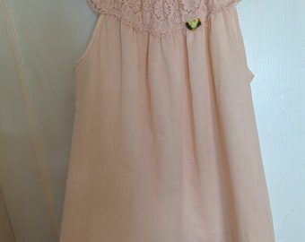 Peach baby doll top