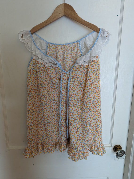 Sweet floral baby doll top