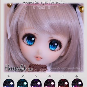 Freyacchi Animetic Augen - Dollfie Dream, Smart doll, BJD (14-24 mm)- Hanabi 2.0