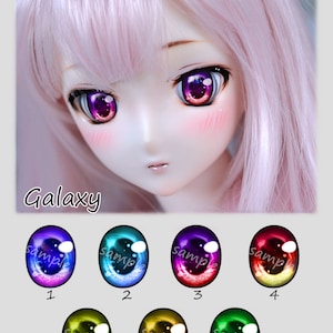 Freyacchi Animetic eyes - Dollfie Dream, Smart doll, BJD ( 14-24mm ) - Galaxy