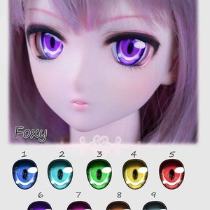 Freyacchi Animetic Augen - Dollfie Dream, Smart doll, BJD (14-24 mm)-Foxy