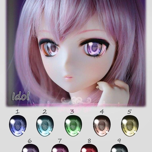 Résine/Acrylique Animetic Dollfie Dream yeux - DD, BJD ( 14-24mm ) - Idole