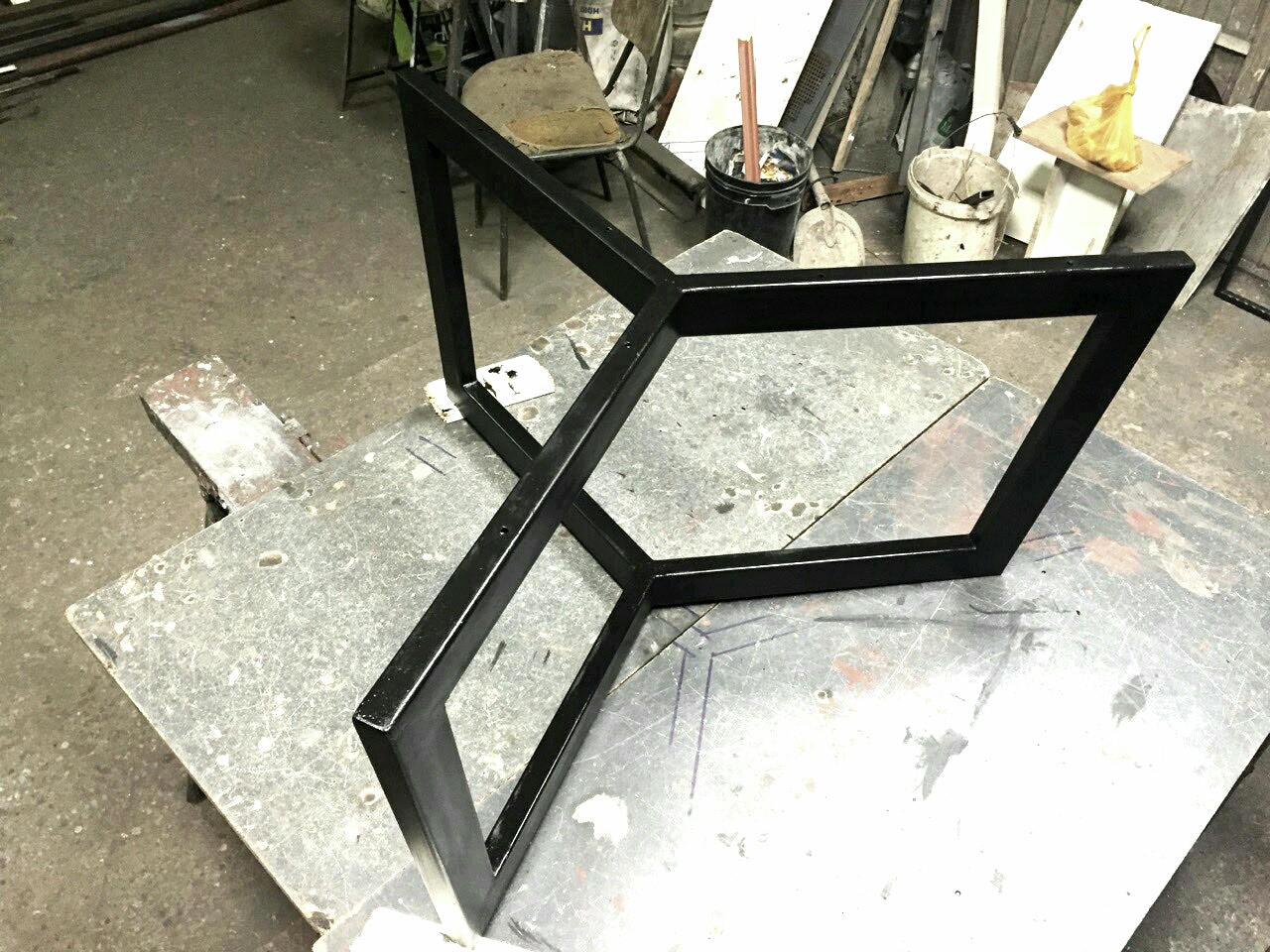 Modern Round Iron Coffee Table Base Round Metal Coffee