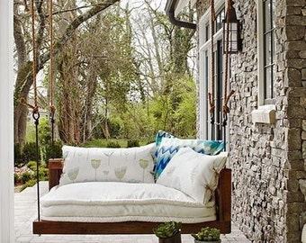 porch swing bed etsy