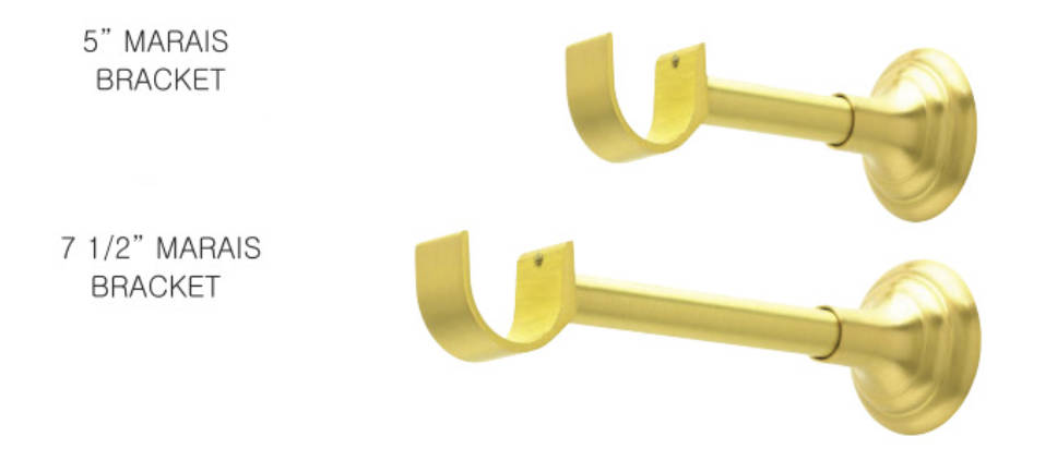 Brass Curtain Rod Brackets For 1 3 8 Diameter Zoom