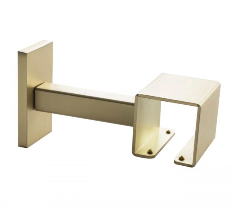 Metal End Bracket Or Bypass For Lucite Curtain Rod Image 0