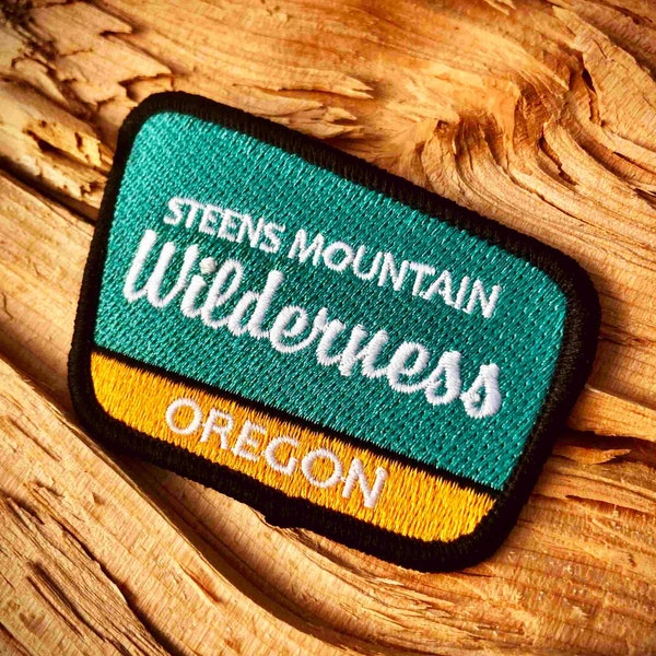 Steens Mountain Wilderness Patch. FREE SHIPPING. Iron-On Patch. Fish Lake. Wildhorse Lake. Blitzen River. Page Springs. Frenchglen. Alvord.