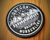 Oregon Pacific Wonderland Patch. Free Shipping. Iron-On Patch. VW Bus Patch.