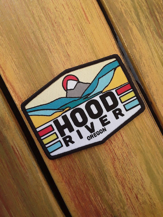 Hood River Patch | FREE SHIPPING | Oregon patches. Travel patches. PNW  patches. Iron-On Patch. Columbia River Gorge.