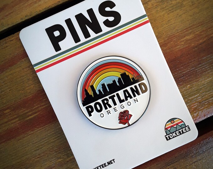 Portland Pin FREE Shipping PDX Pins Oregon Lapel Pins Etsy