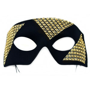 Black & Gold Masquerade Mask, Men&#39;s Masquerade Mask, Halloween Mask, Masquerade Ball and Party Men&#39;s Mask