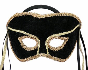 Black Masquerade Mask, Costume Ball Mask, Masquerade Party Mask