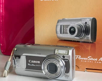 Canon Powershot A470 Vintage Digital Camera 7.1MP Compact Silver