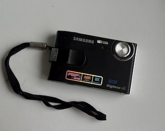 Cámara digital Samsung Digimax i6, estilo retro Y2K