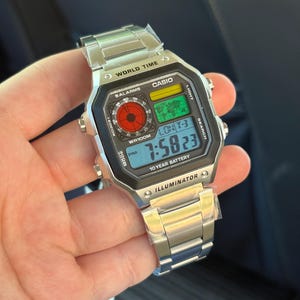 Modified Watch based on Casio AE-1200 Men Gift
