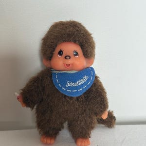 Vintage Tiny Monchhichi / Monchichi Monkey Doll 3 1/2inch Tall Cute Baby Monchhichi Original
