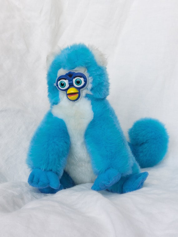 Oddbody Furby Puppet Funny Gift Creepy Gift Blue Monkey OOAK Furby