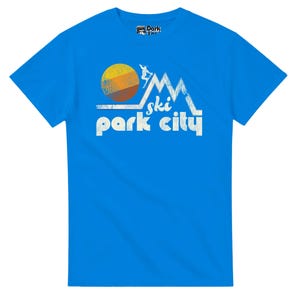 Ski Park City Retro Skiing Resort T-Shirt - Free Shipping - 15% off 2 or more shirts with code SAVE15