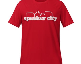 Camiseta de película clásica: Speaker City Graphic (algodón, unisex)