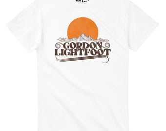 Gordon Lightfoot T-Shirt: Rising Sun Graphic - Folk Music Style
