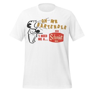 Retro Schmidt Beer Tee: Vintage Brewing Logo (Unisex S-XXL)