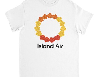Hawaiian Islands T-Shirt: Island Air Retro Aviation - Vintage Style